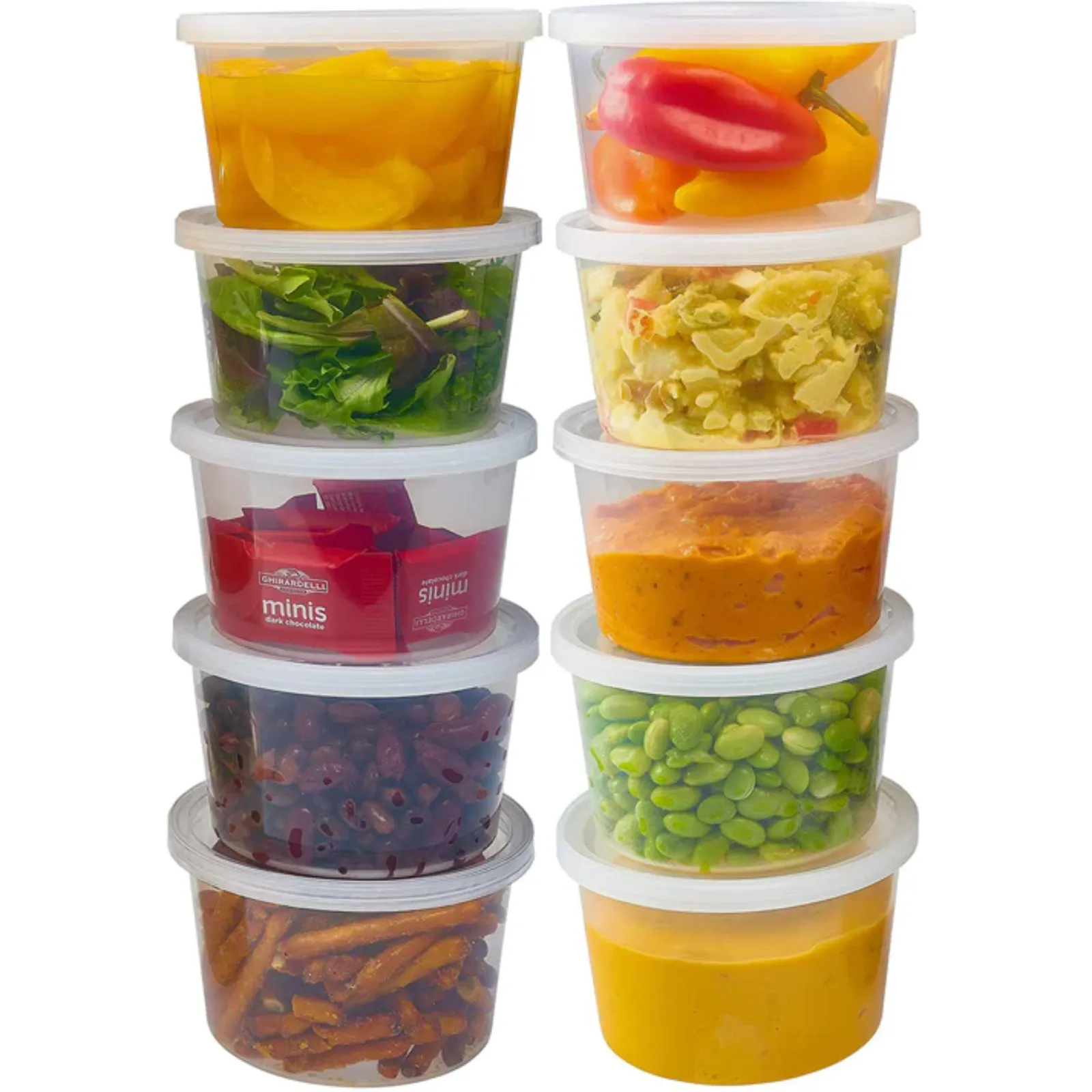 16oz Extra Strong Quality Heavyweight Deli Container with Lids