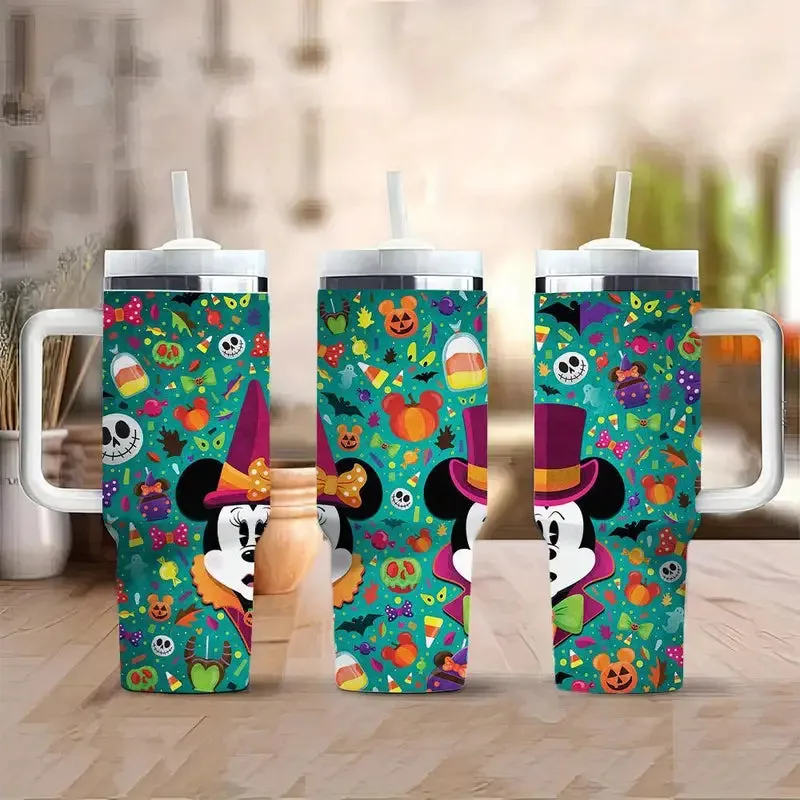 40Oz Mickey Mouse Printed Insulated Tumbler