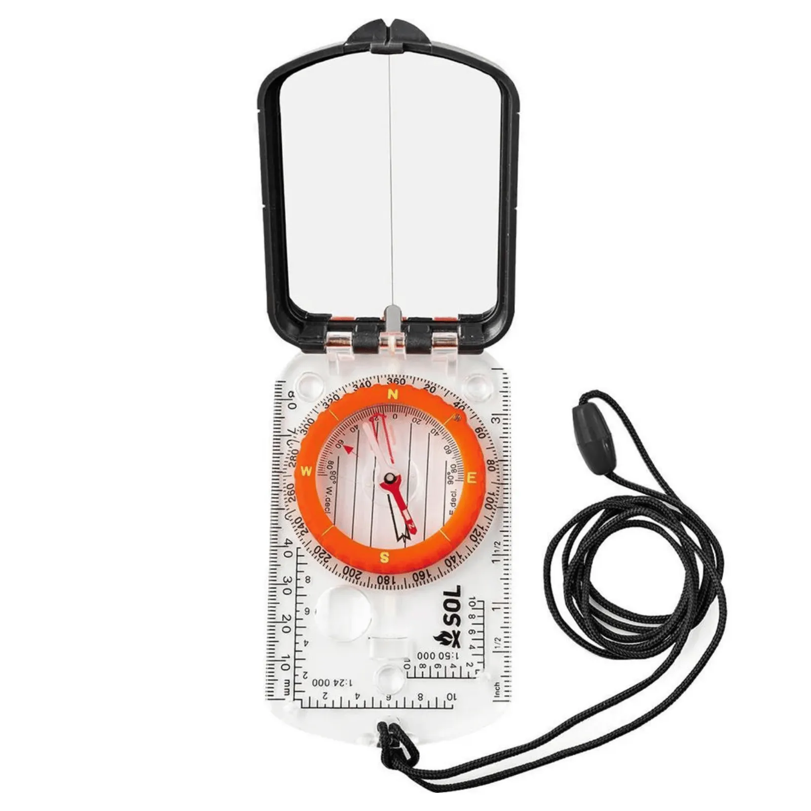 Adventure Medical SOL® Sighting Compass With Mirror - Assorted - OS