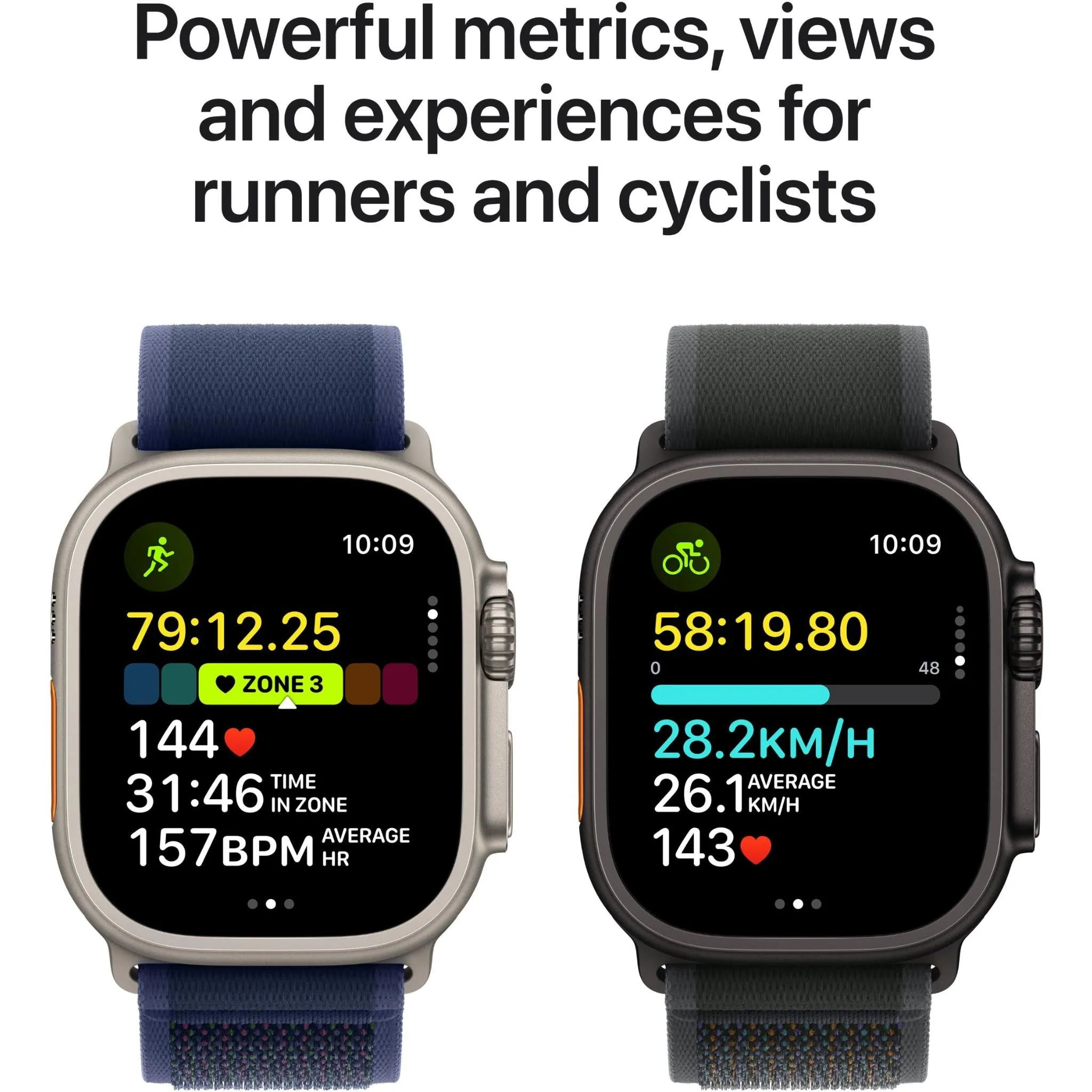 Apple Watch Ultra 2  49mm Black Titanium Case GPS   Cellular Alpine Loop (Dark Green) [Large]