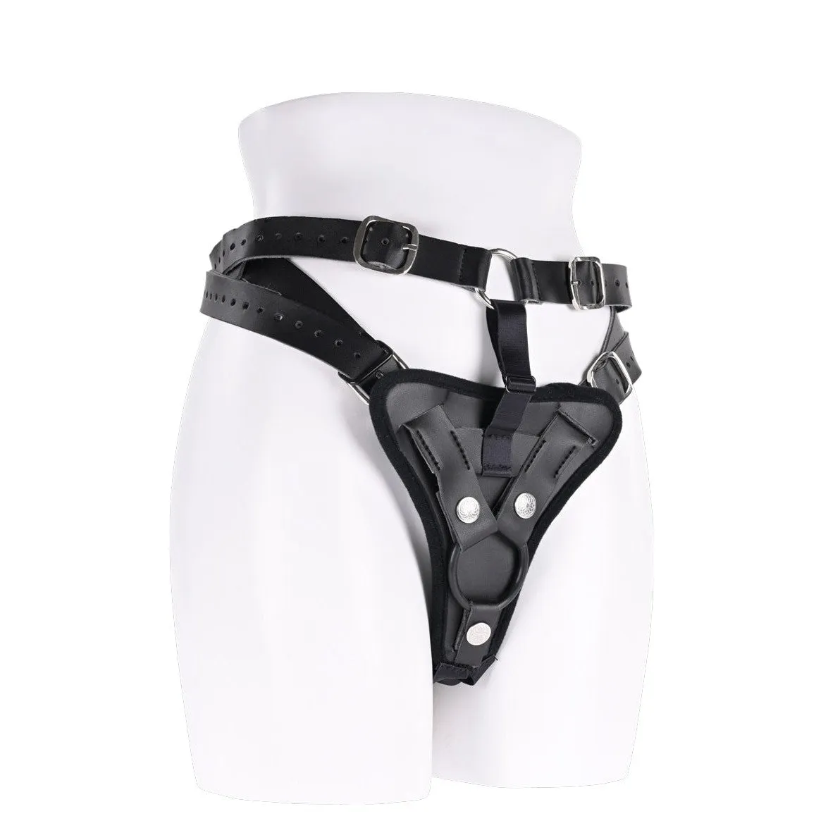 Aurora High Waisted Strap on - Black