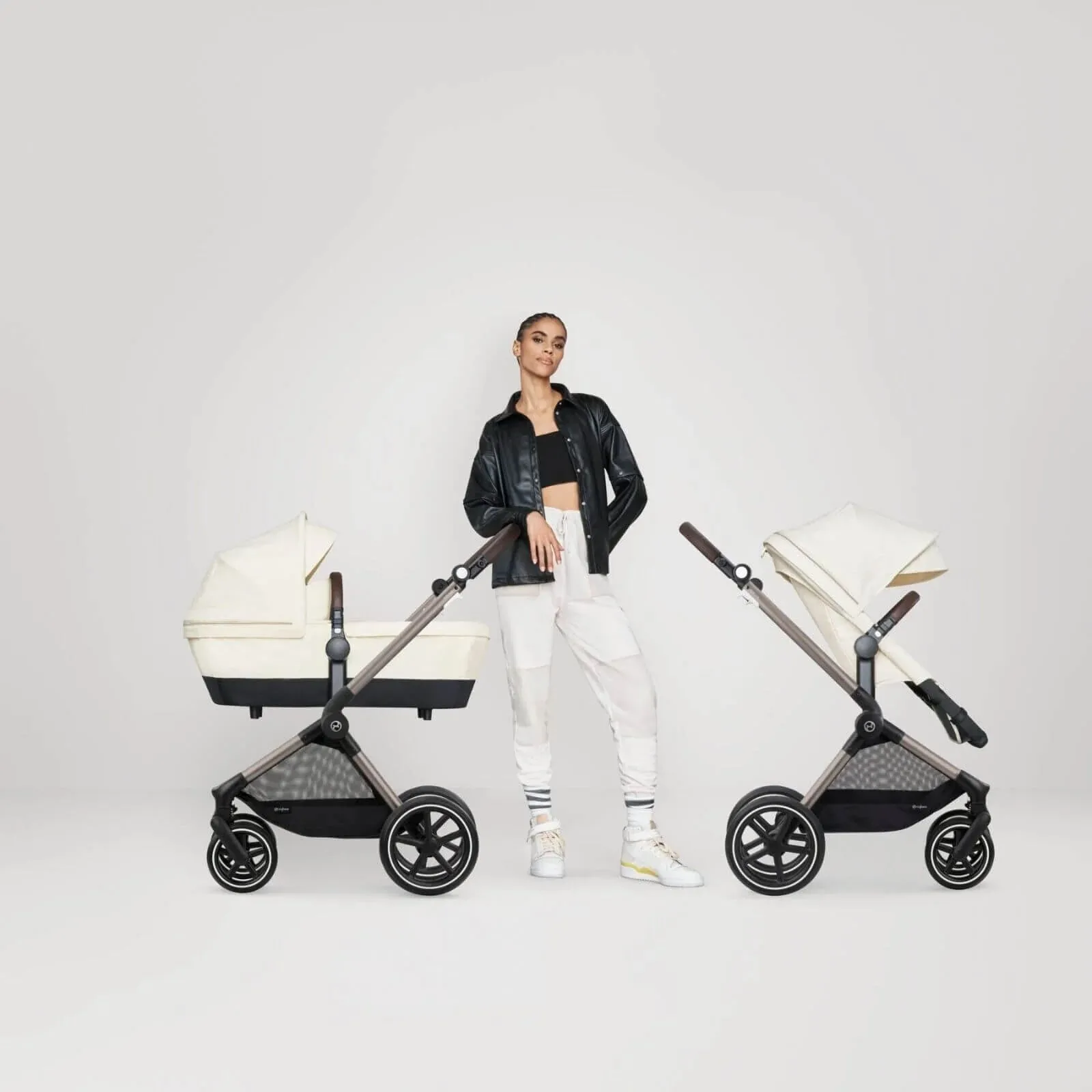 Cybex Eos Lux Silver 2-in-1 Pushchair - Lava Grey