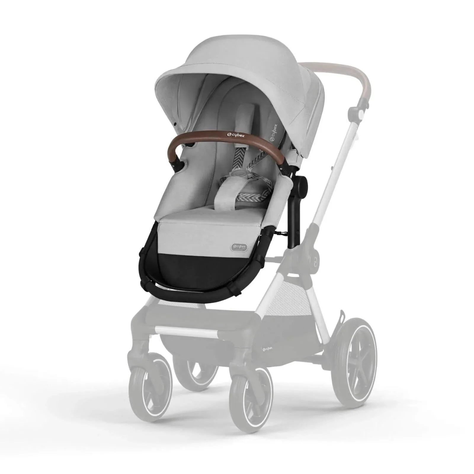 Cybex Eos Lux Silver 2-in-1 Pushchair - Lava Grey