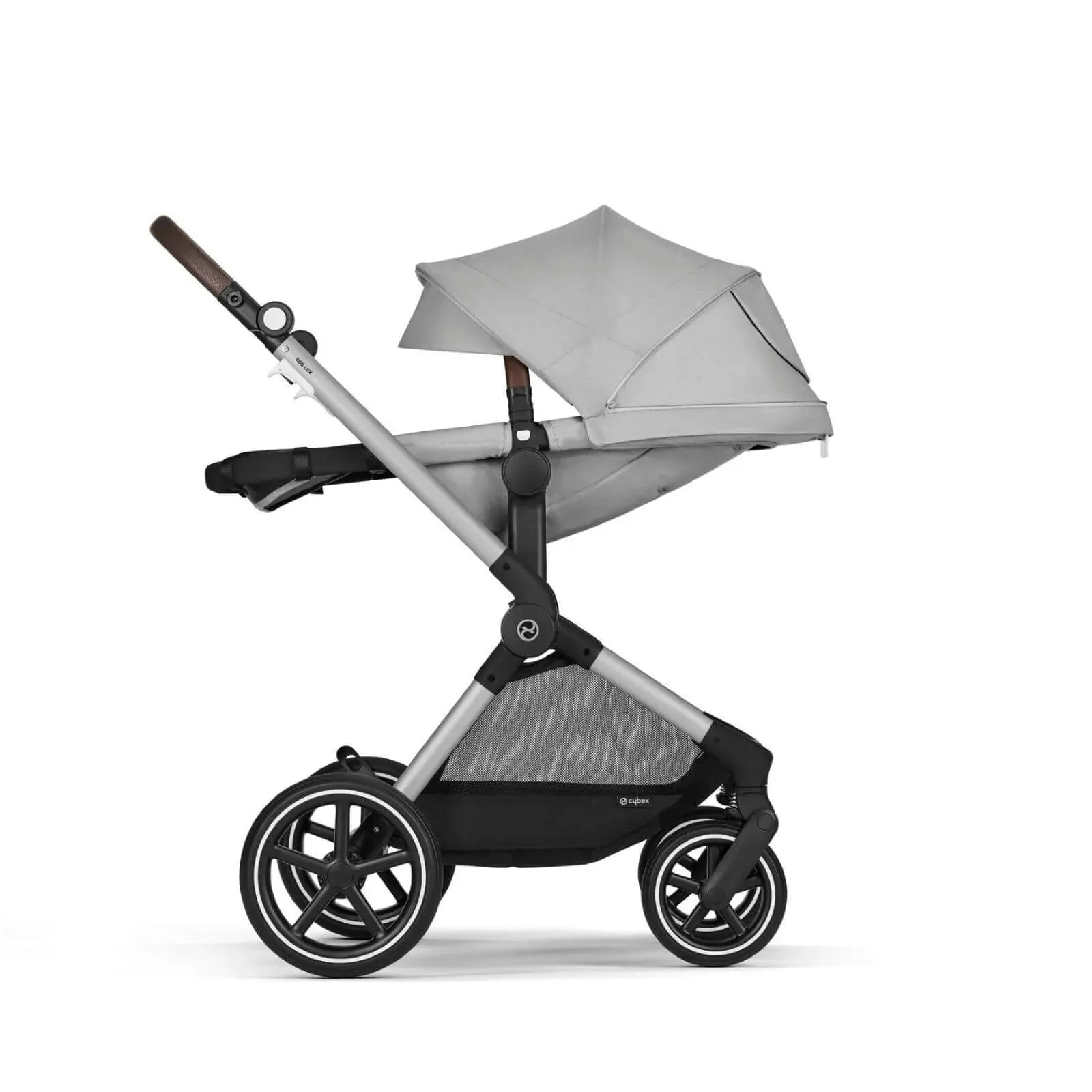 Cybex Eos Lux Silver 2-in-1 Pushchair - Lava Grey