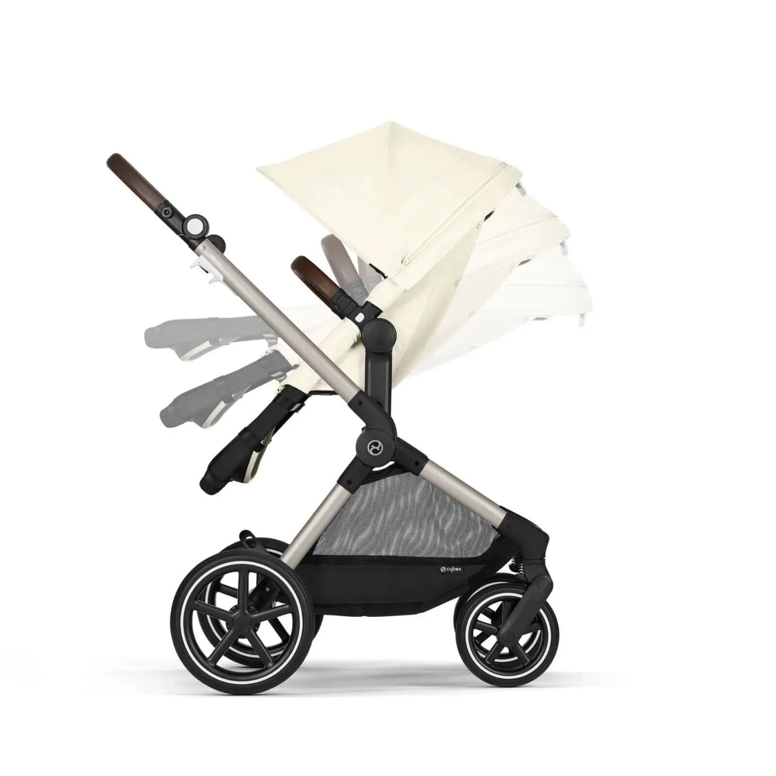 Cybex Eos Lux Silver 2-in-1 Pushchair - Seashell Beige