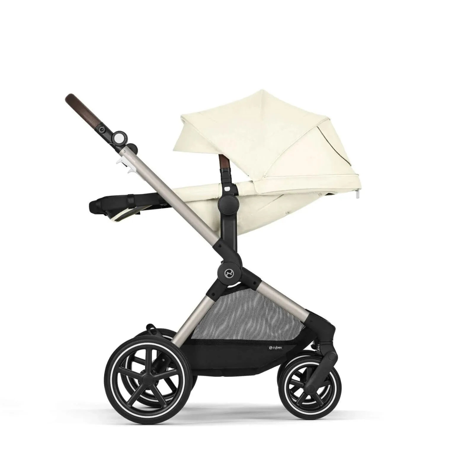 Cybex Eos Lux Silver 2-in-1 Pushchair - Seashell Beige