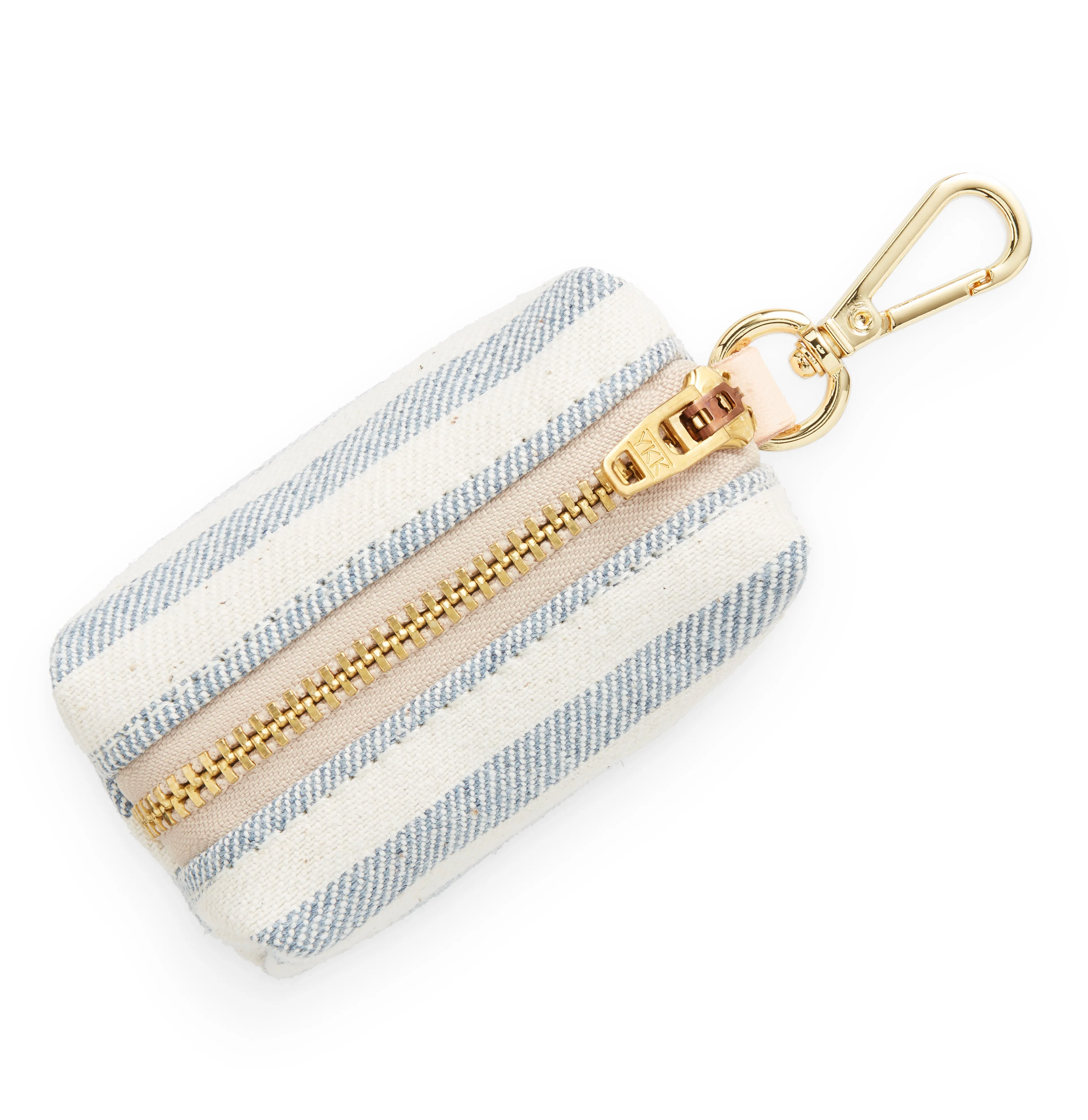 Dog Poop Bag dispenser: Upcycled Denim Stripe