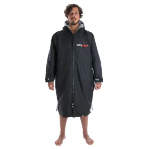 Dryrobe Advance Long Sleeve Drying & Changing Robe - Black/Grey