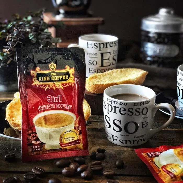 DUS Karton King Coffee 3 in 1 Premium 5 Bags Per Bags isi 88 sachets