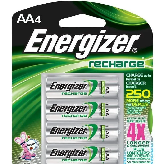 Energizer Nimh AA 4 pack