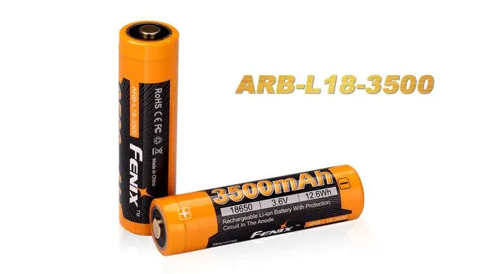 Fenix ARB-L18-3500 Protected 3500mAh 18650 Rechargeable Li-ion Battery