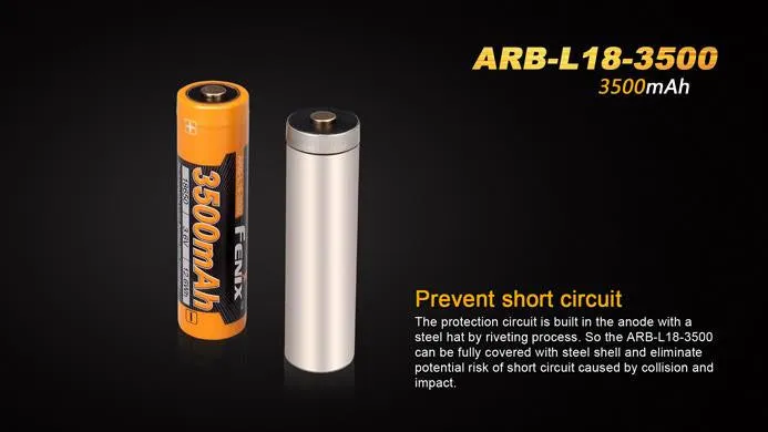 Fenix ARB-L18-3500 Protected 3500mAh 18650 Rechargeable Li-ion Battery