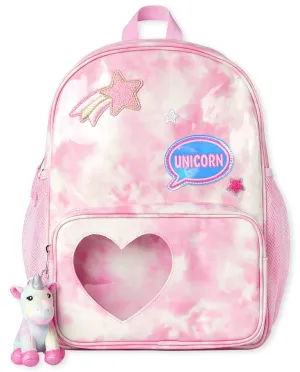 Girls Unicorn Backpack - Pink