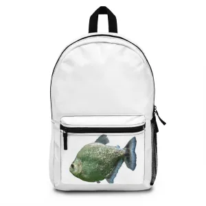 Glitter Green Fish Backpack (Made in USA)