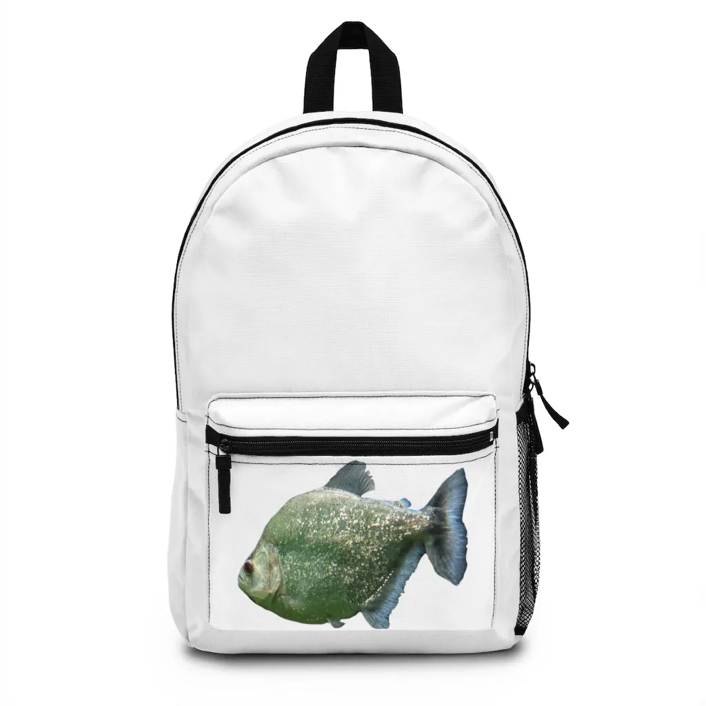 Glitter Green Fish Backpack (Made in USA)