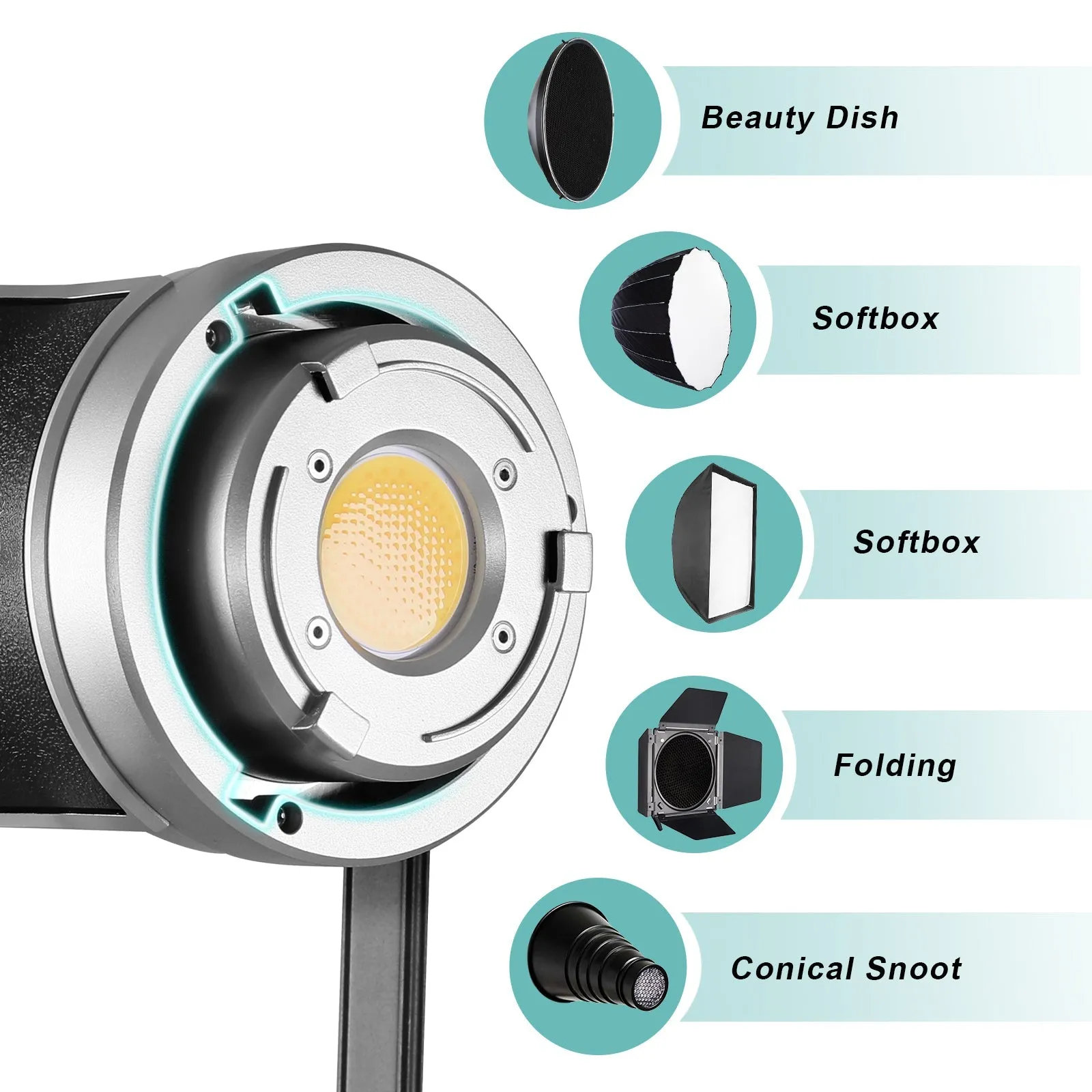 GVM SD200D LED Video Light with Softbox