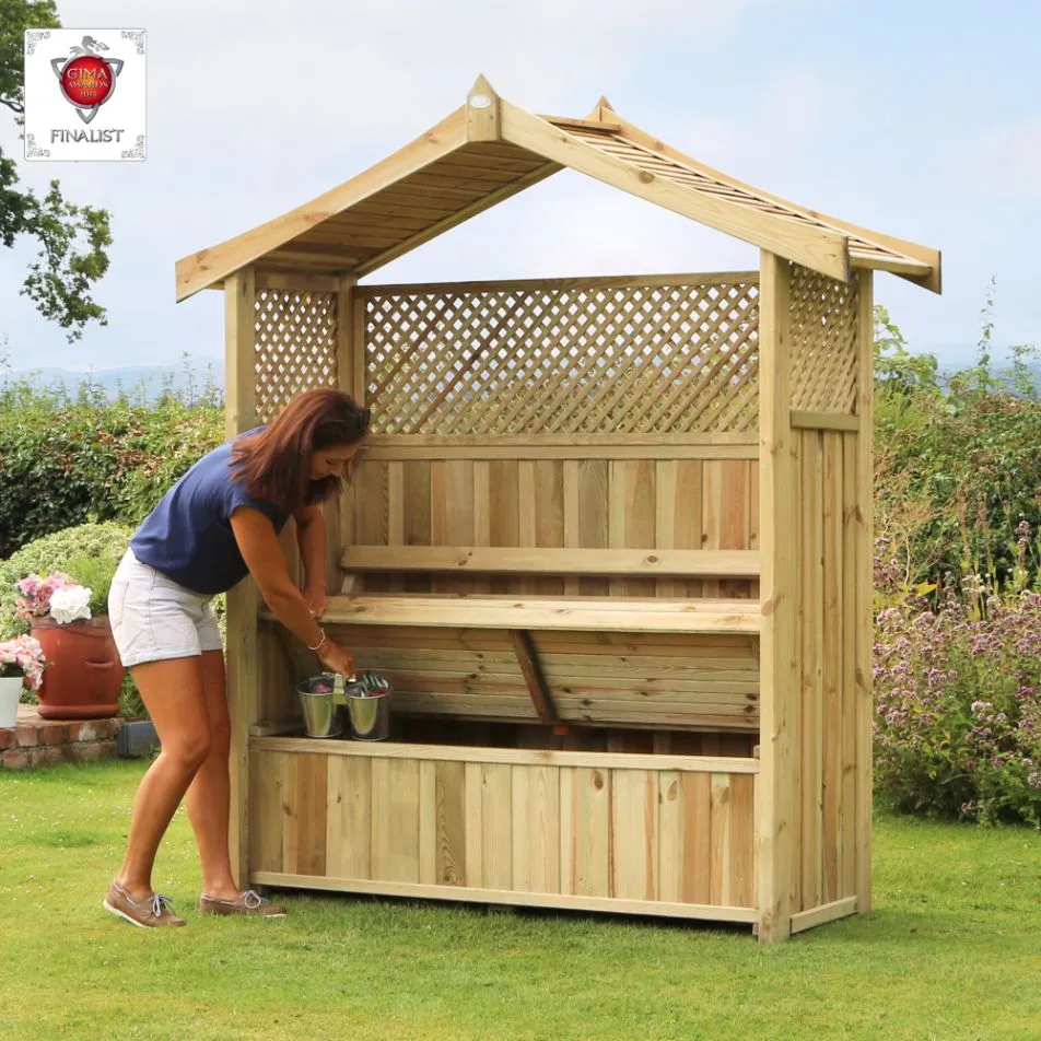 Hampshire Arbour with Storage Box