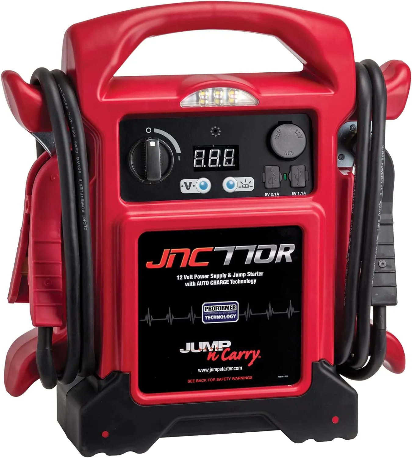 Jump-N-Carry 1700 Peak Amp Premium 12 Volt Jump Starter