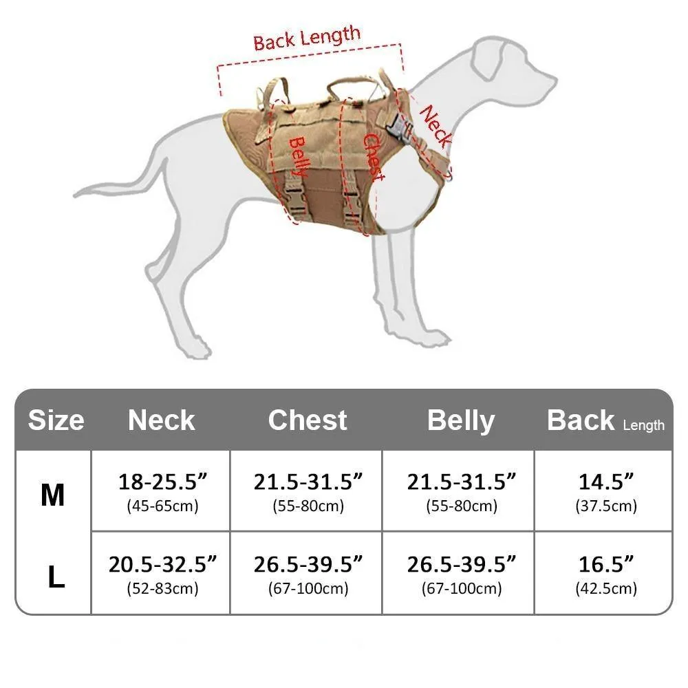 K9 No Pull Tactical Dog Harness