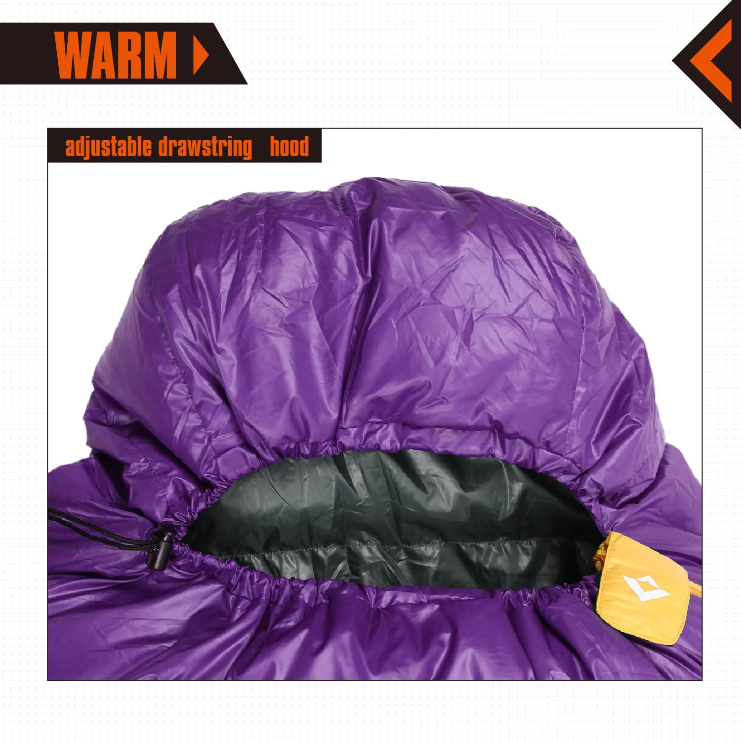 KingCamp FAVOURER 600 Hooded Rectangular Down Sleeping Bag