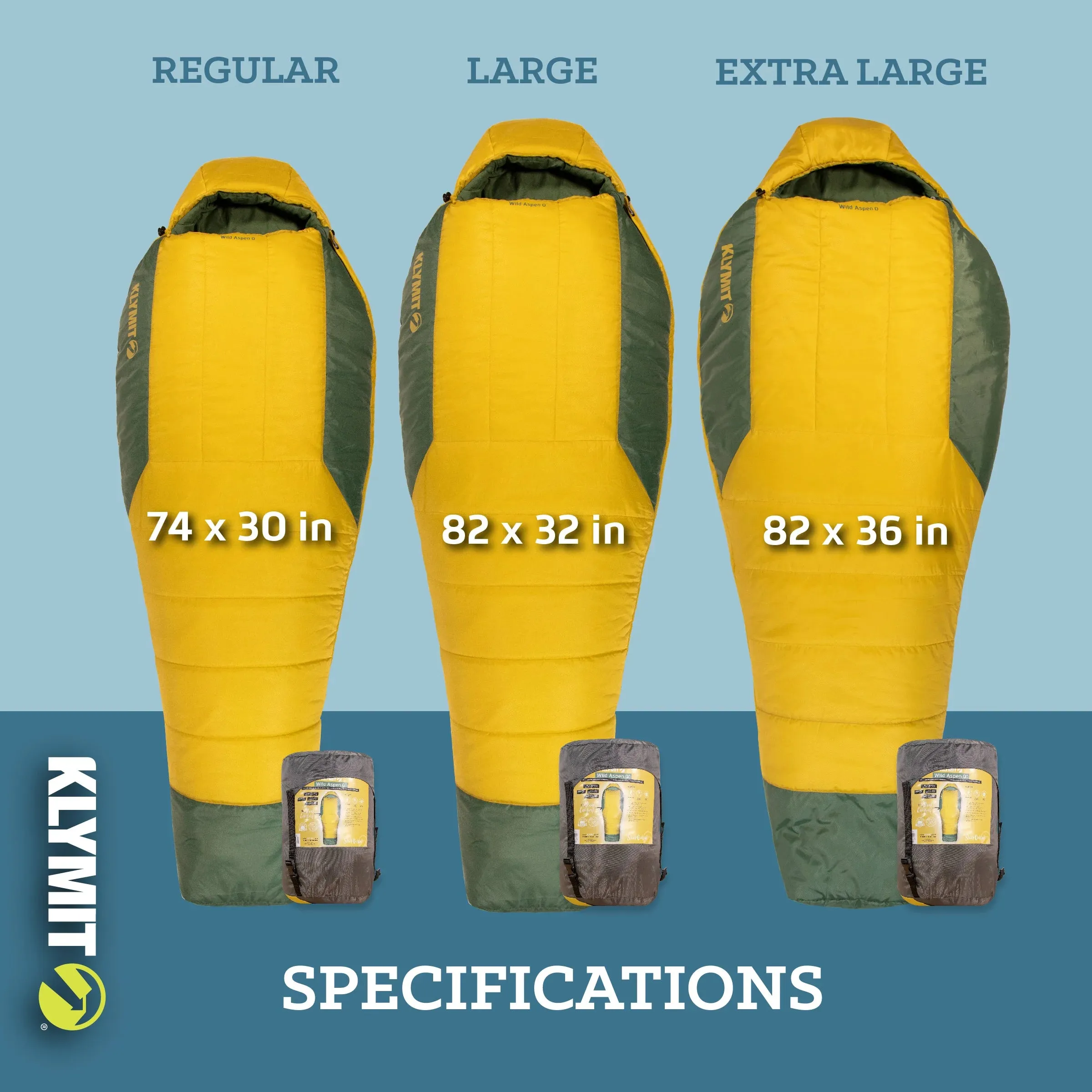 Klymit - Wild Aspen 0 (-18C) Sleeping Bags