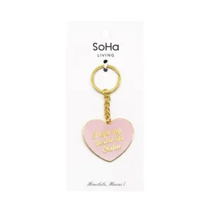 Left My Heart on Oahu Enamel Keychain