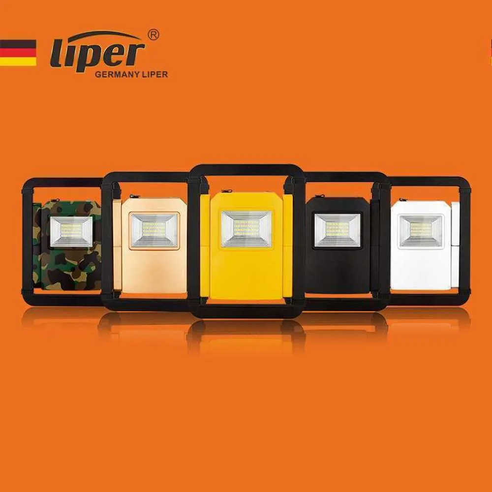 Liper LED Rechargeable 30W Flood Light Adj Stand