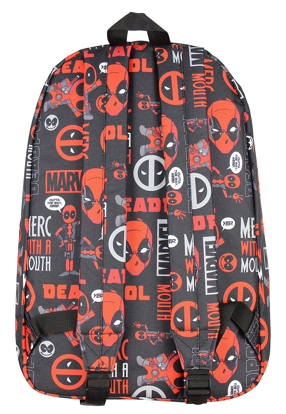 Marvel Deadpool Merc With A Mouth Verbiage All Over Print Laptop Backpack