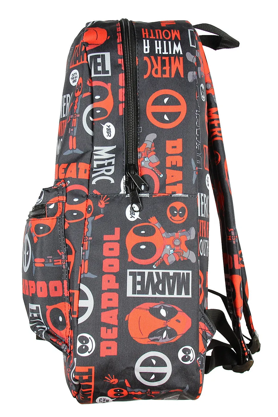 Marvel Deadpool Merc With A Mouth Verbiage All Over Print Laptop Backpack