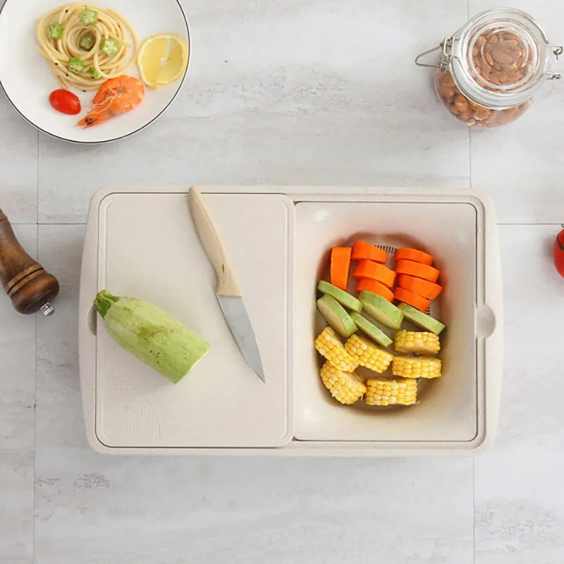 Multifunctional Storage Basket Cutting Board