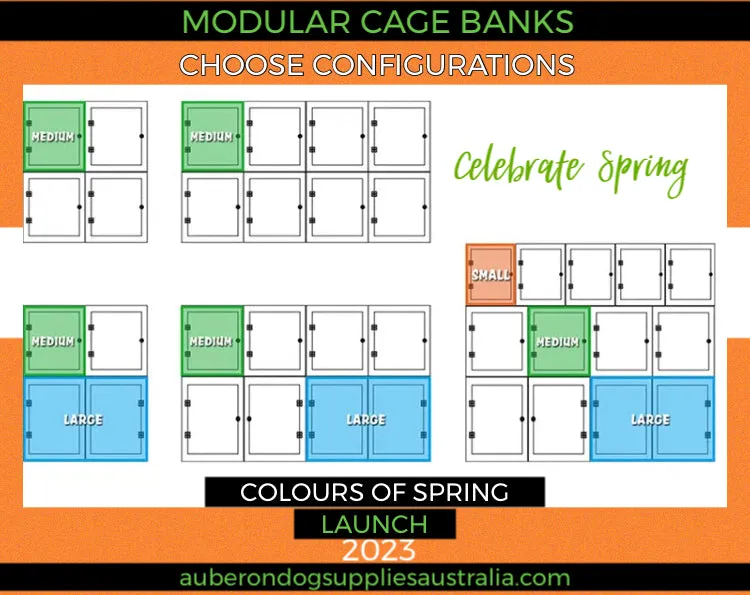 NEW product LAUNCH ! Modular Multilevel Cages Banks ‘Celebrate the Colours of Spring’ Most colours available - check them out!