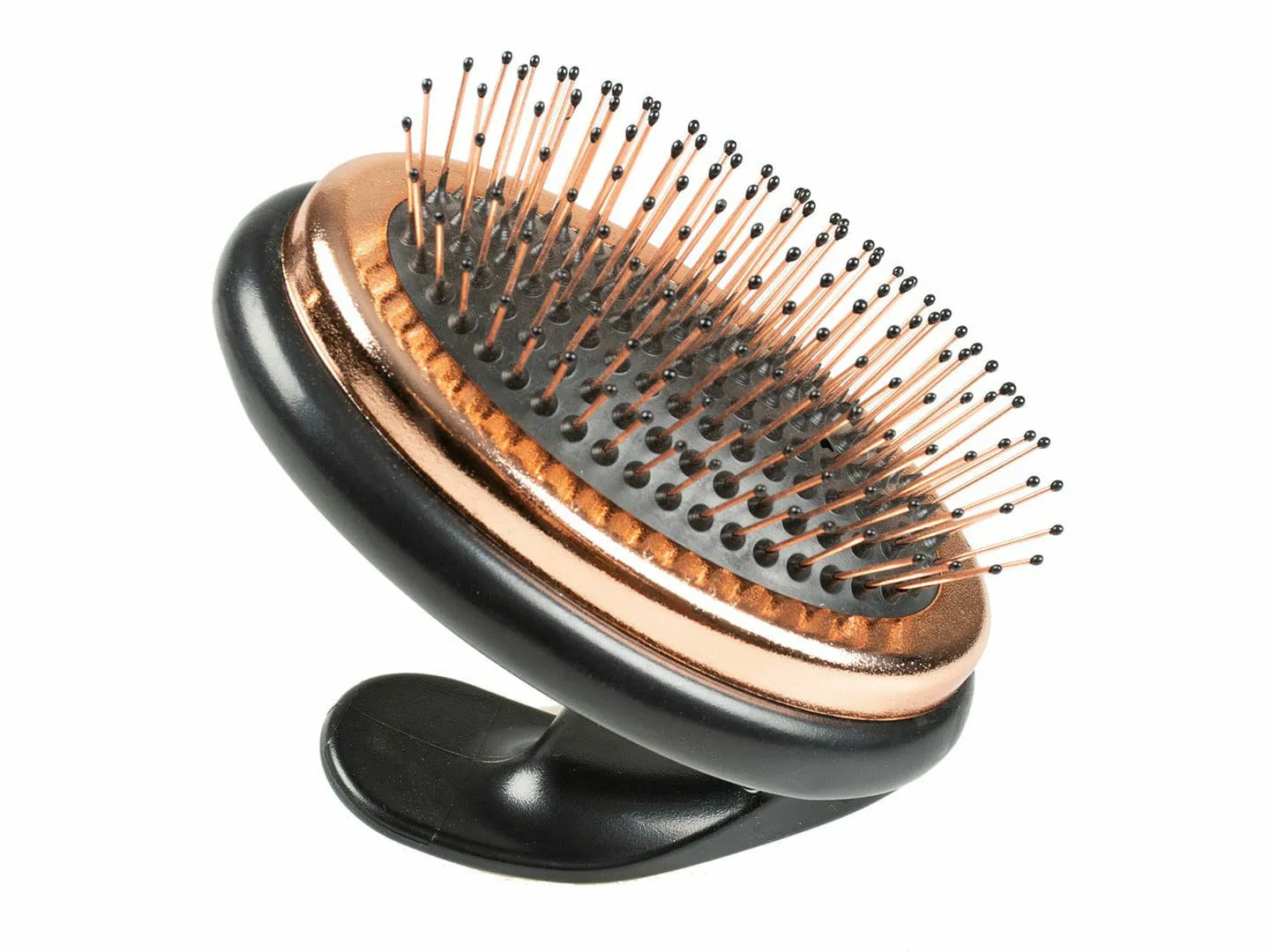 Noir ergonomic pin brush 11x7x9,5cm bronze/black