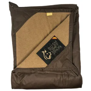 Oilskin & Wool Ground Cloth - Brown - Bushcraft Spain