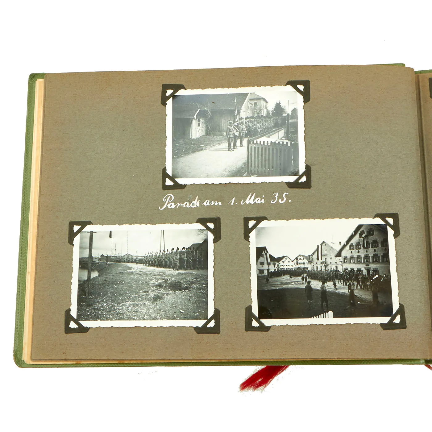 Original German Pre-WWII RAD Labor Service Erinnerungen an den Arbeitsdienst Photo Album With 48 Pictures - Unterthingau Labor Camp 1935