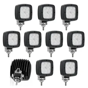 Pack of 10 Fristom Premium LED Work Lamps with Deutsch DT Connector