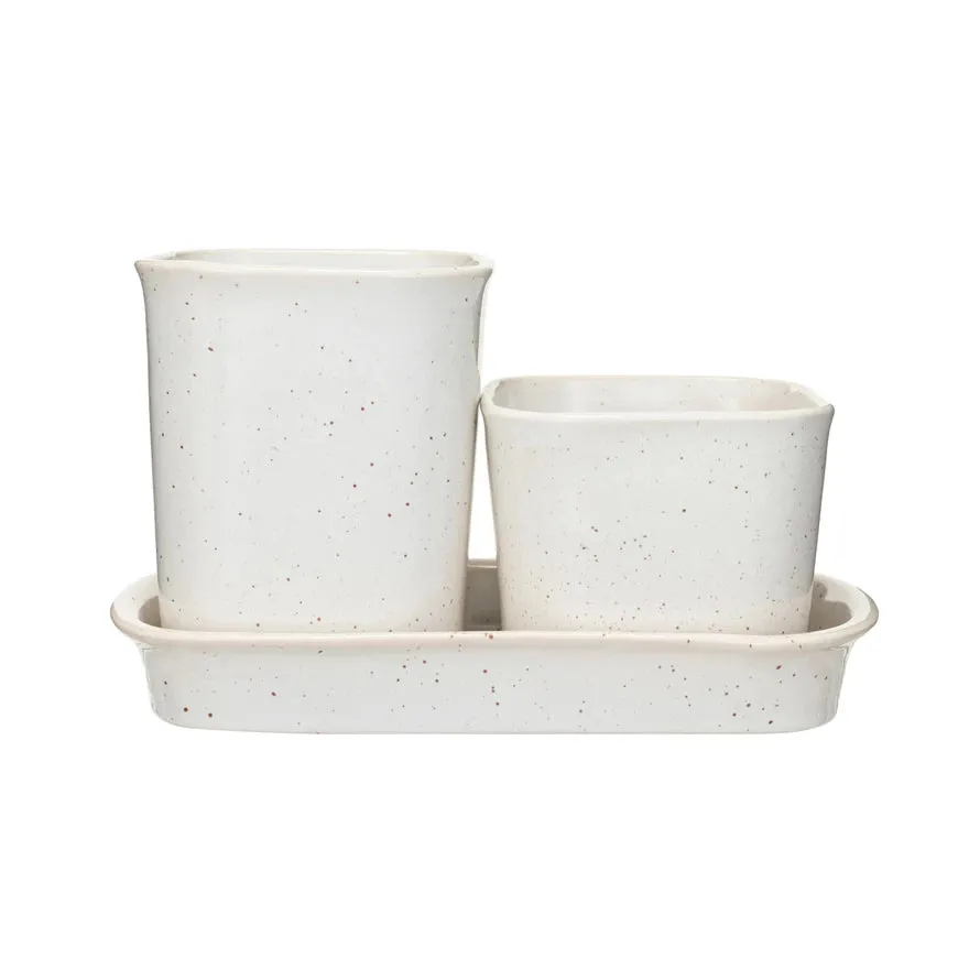 Planters and Containers with Matching Saucer