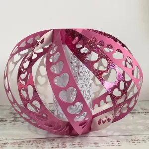 "Happy Hearts" Decorative Paper Lantern Panels