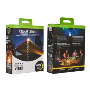 Radiant Starlit Rechargeable Lantern   String Light - Disc-O