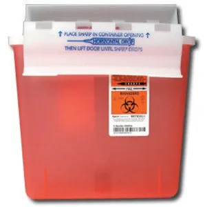 Sharps Container 5 Quart, Red 8507SA