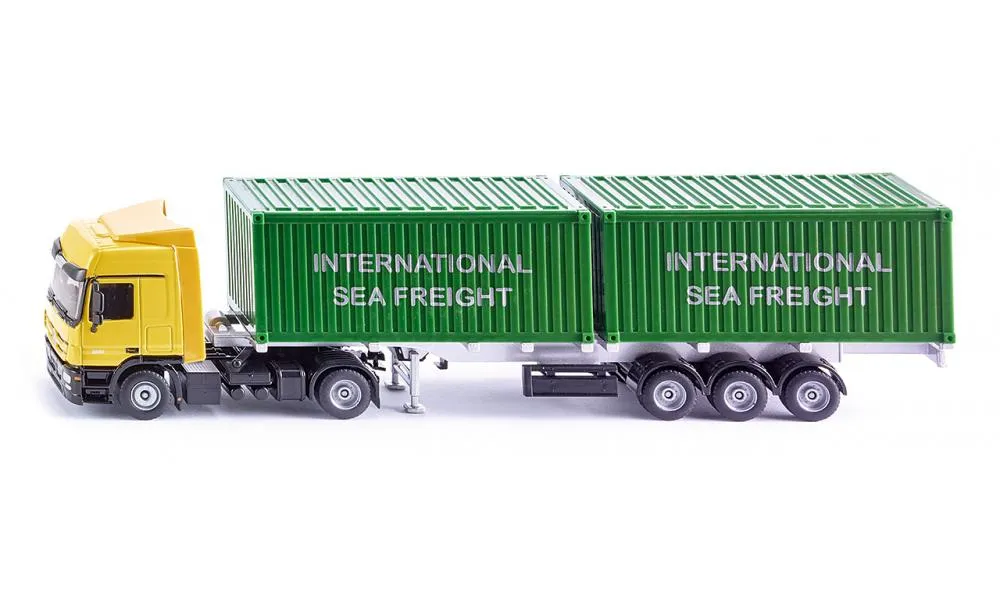 Siku 3921 1:50 MeRCedes Actros With Shipping Containers