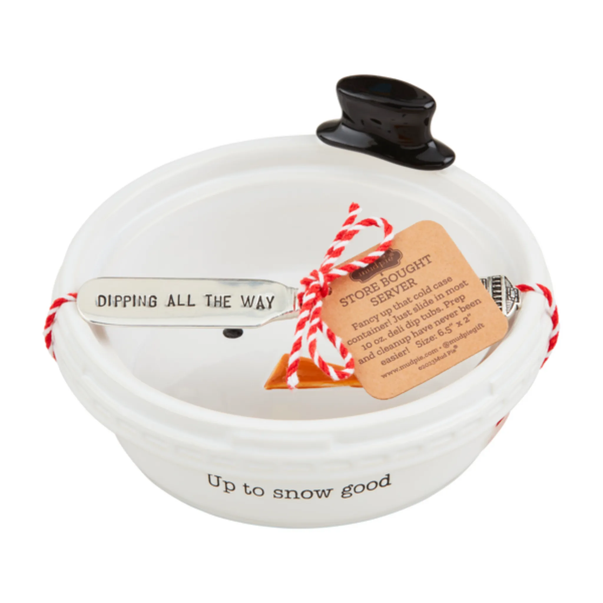 Snowman Dip Dish & Spreader Set