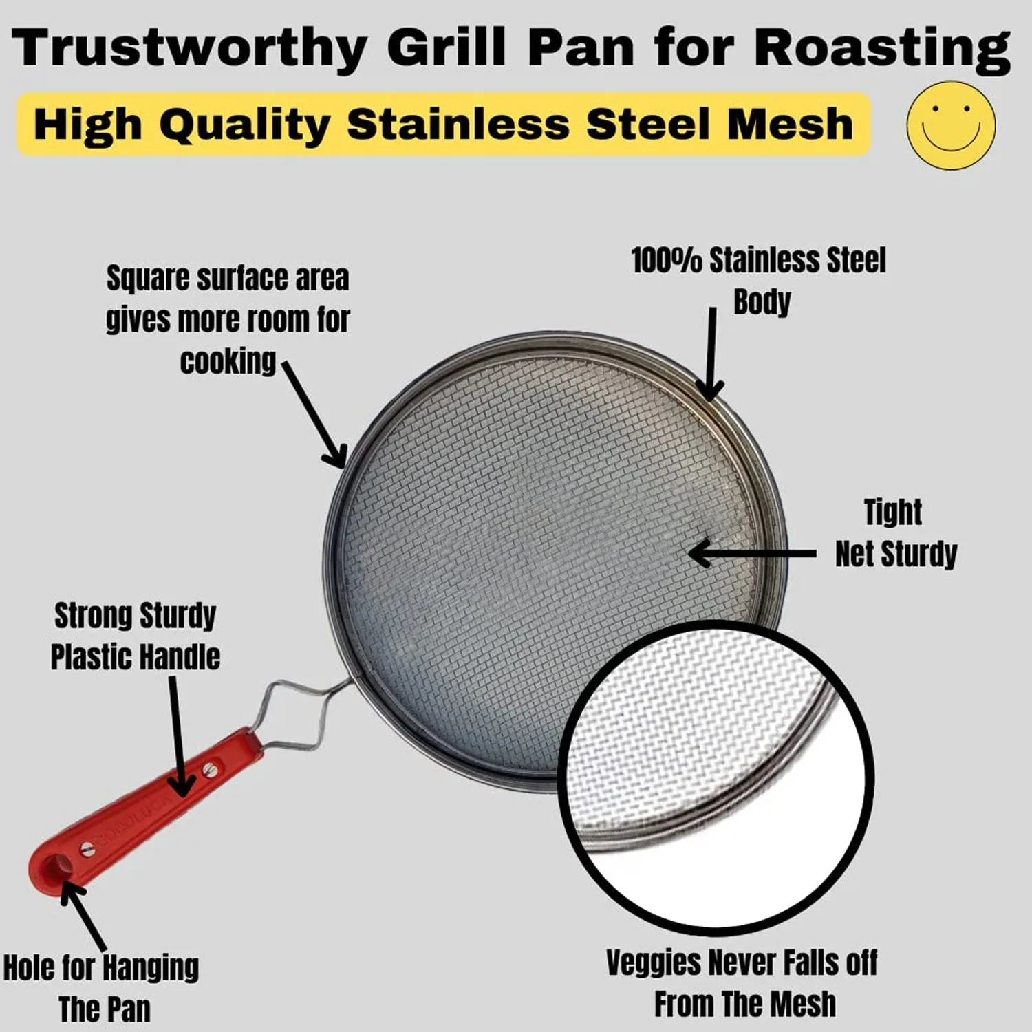 Steel Roaster Grill Jali For Papad ,Tandoor & Chapati Roast Use ( 1 pc )