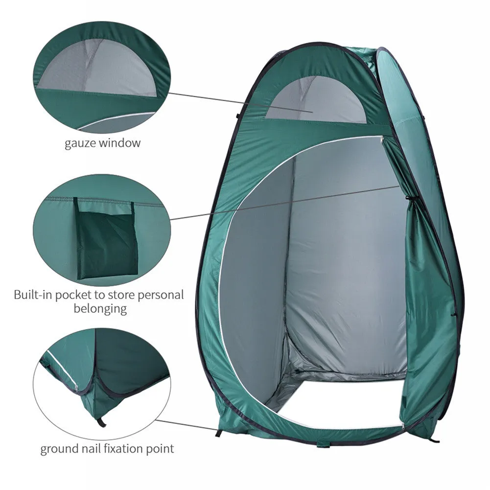 THBOXES Portable Outdoor Canopy Toilet Dressing Fitting Room Tent Green