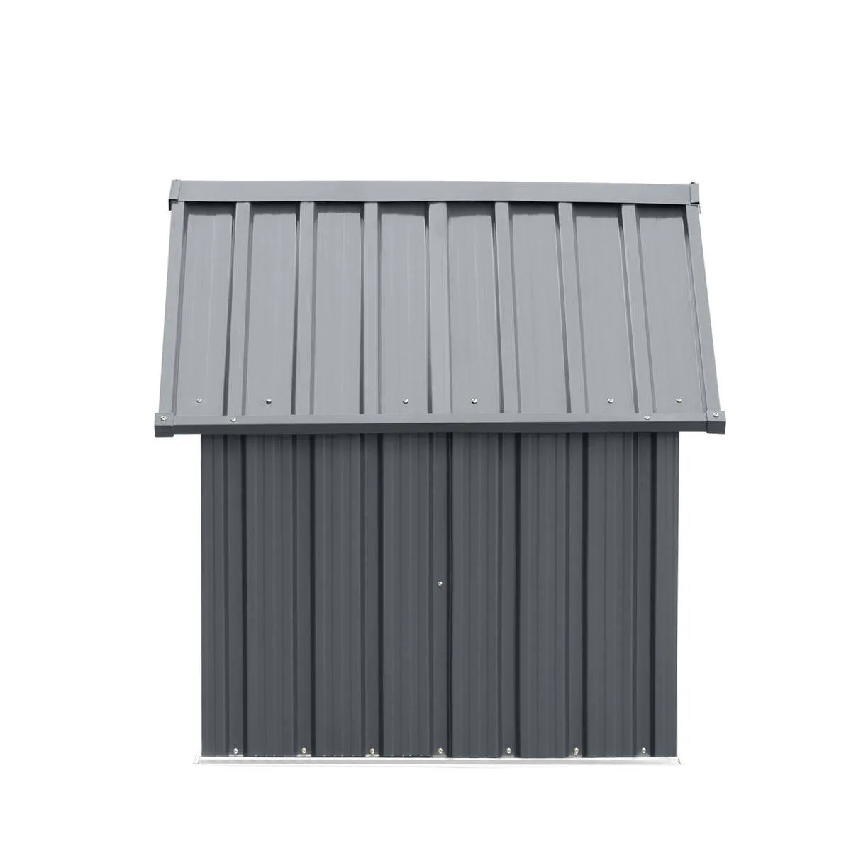 TMG Industrial Outdoor Metal Dog House, Detachable Metal Floor, Apex Roof Design, Approx. 8 Sq-Ft Floor Space, TMG-MSD42