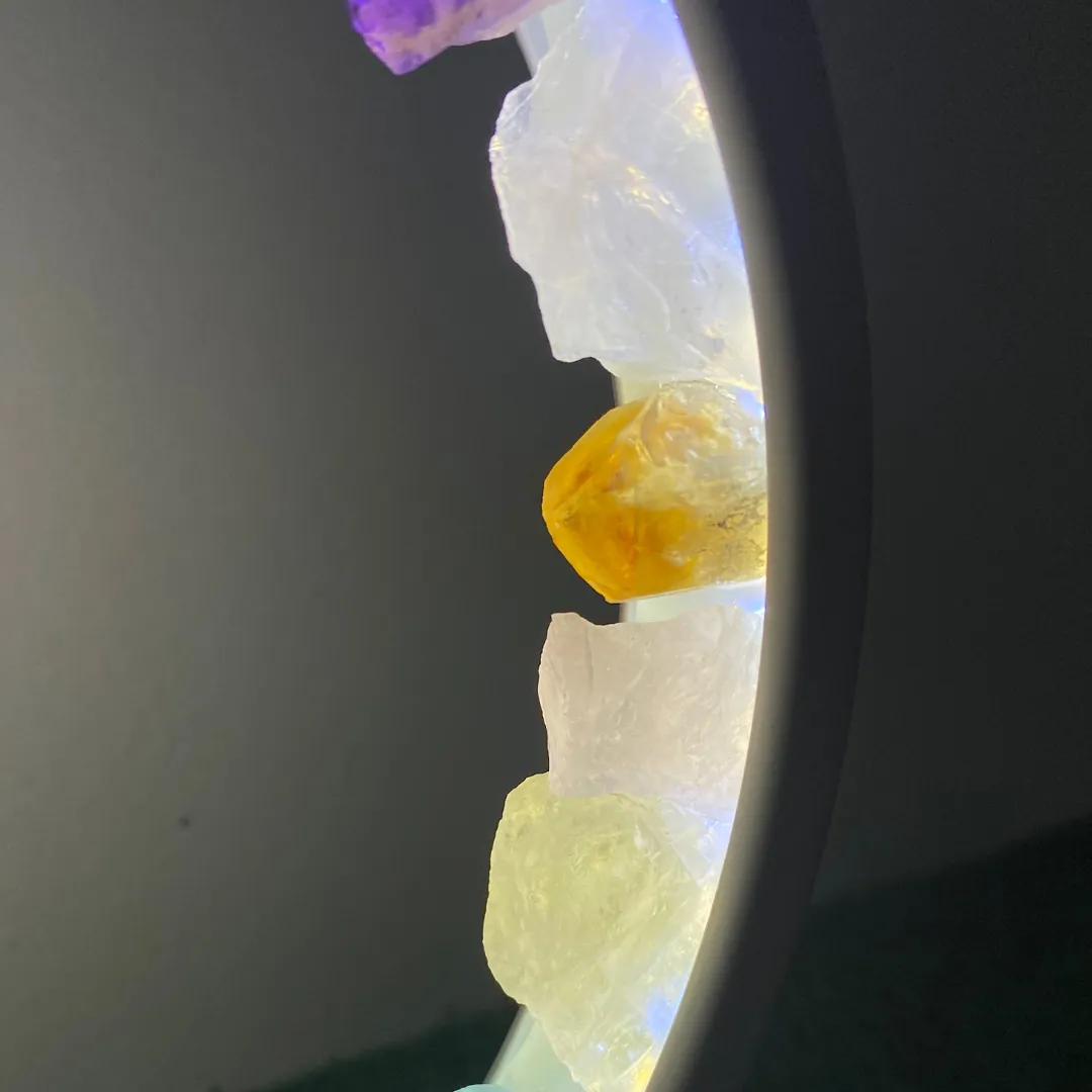 Tranquil Meditating Crystal Night Lamp