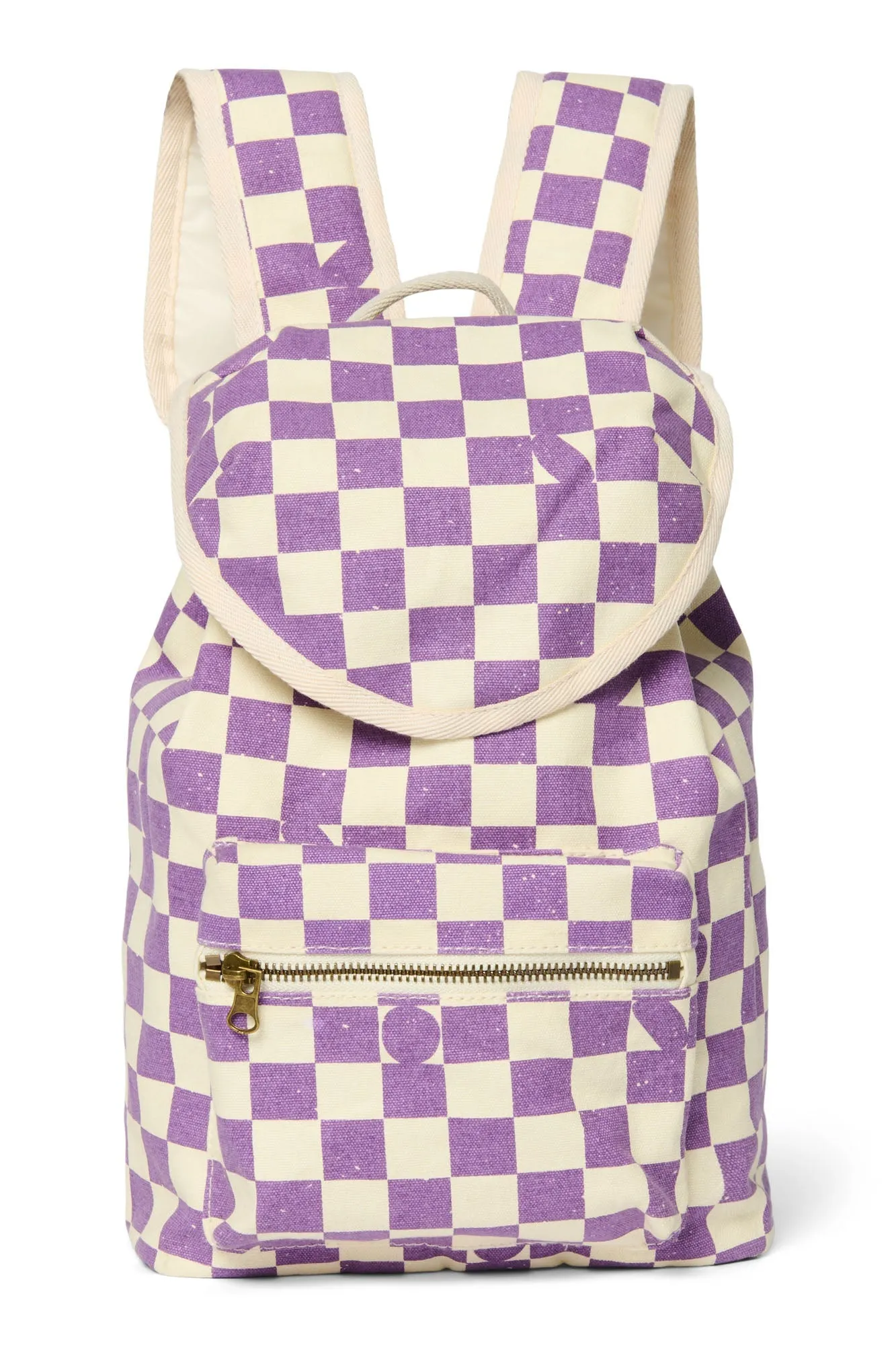 Violet Checkerboard Mini Backpack