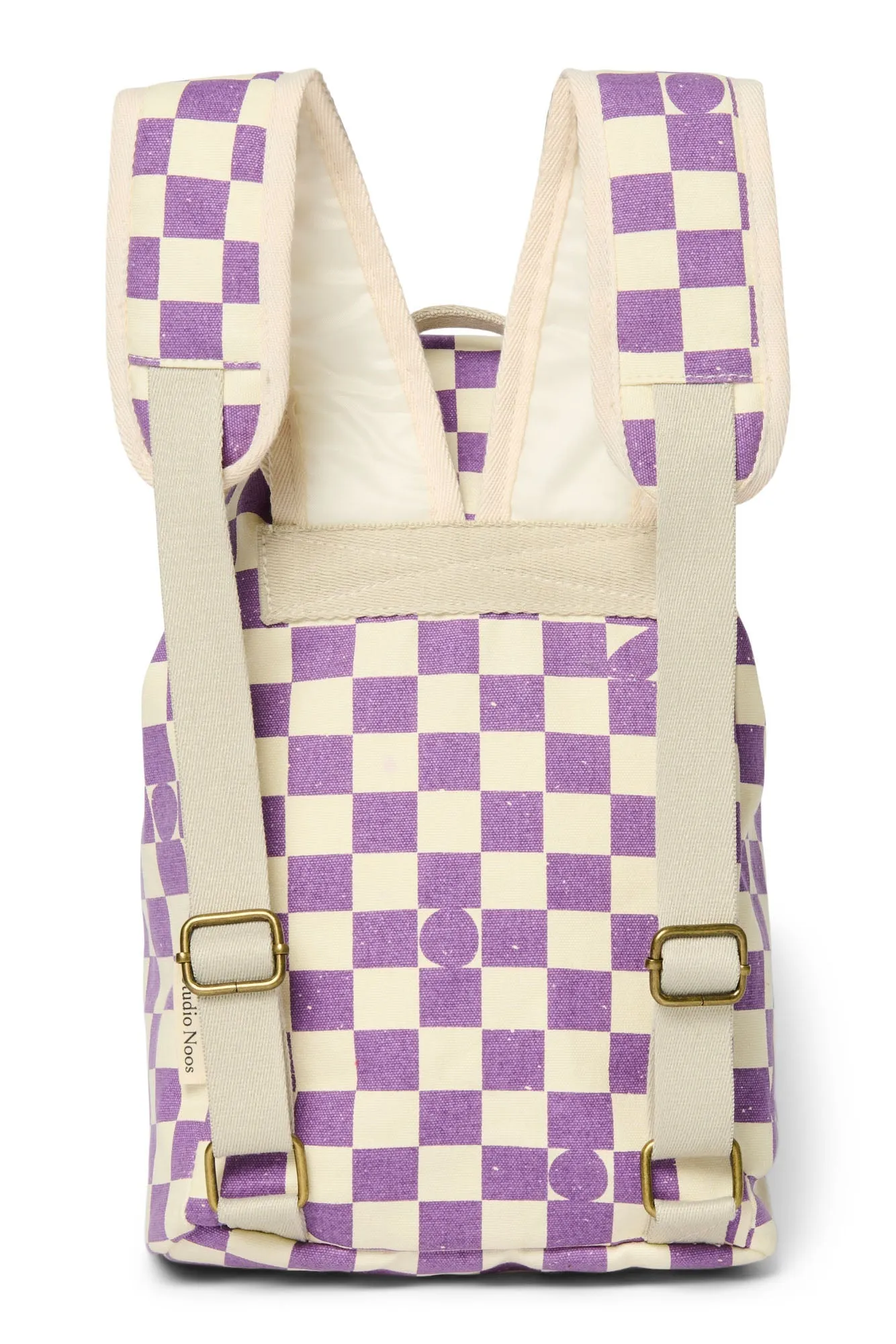 Violet Checkerboard Mini Backpack