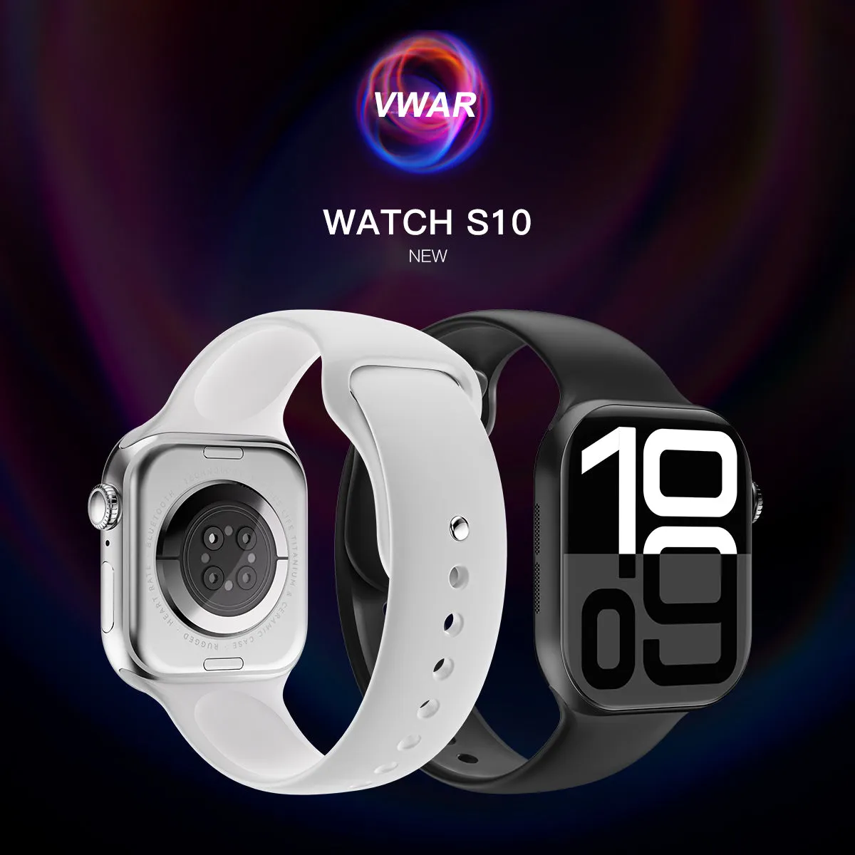 VWAR S10 Smart Watch Series 10 (46mm & 42mm) | AI ChatGPT, 4GB ROM, Noise Detection, IP68 Waterproof