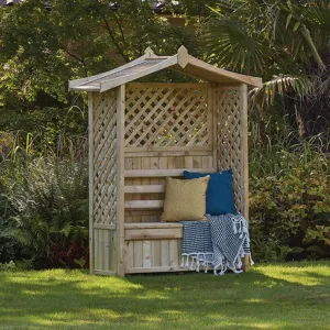 Woodshaw Tansley Wooden Seated Arbour